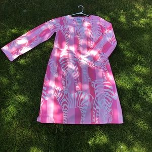 Lilly Pulitzer Dress Shades of Pink with White
